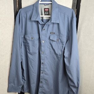 Wrangler Classic Blue Long Sleeve Shirt